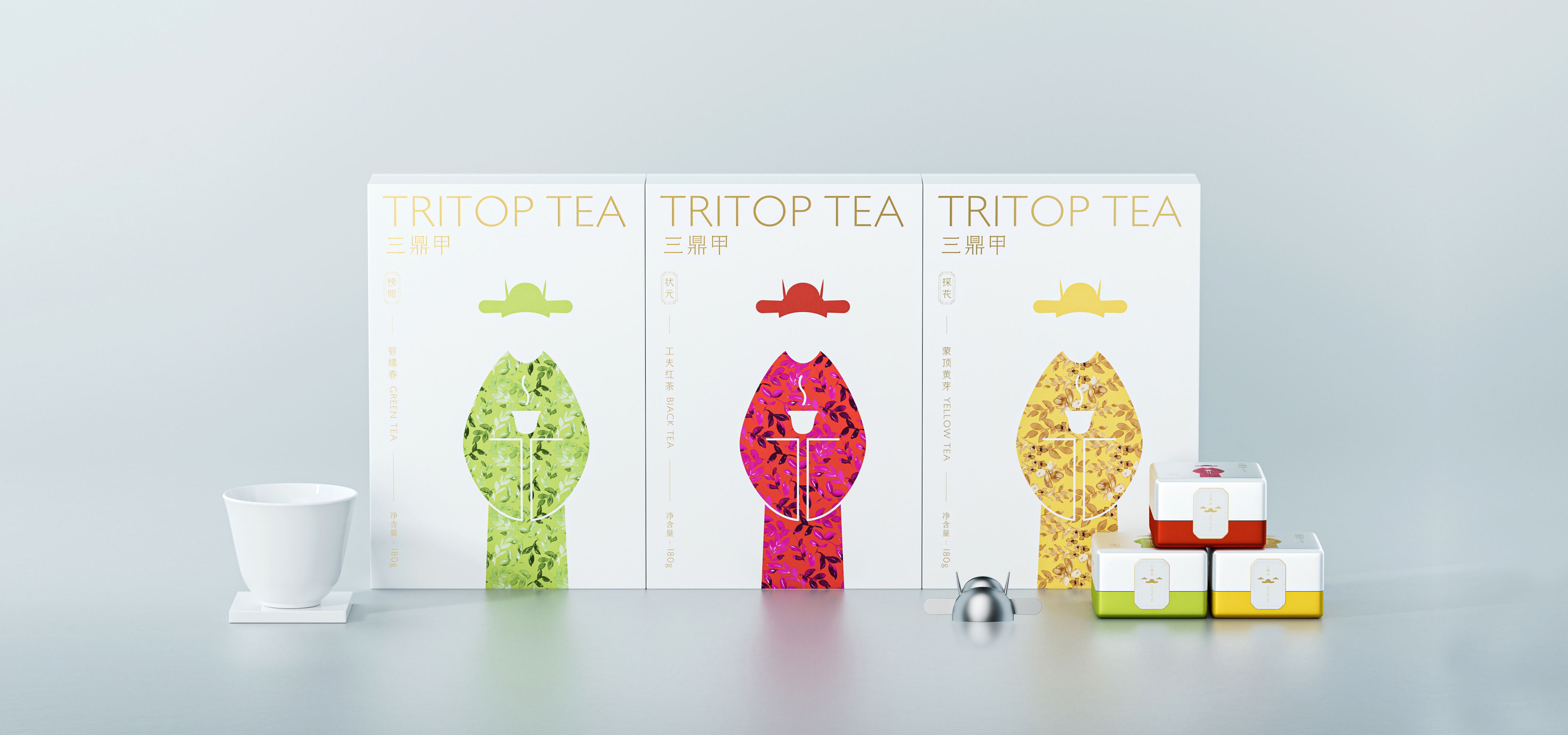 三鼎甲：茶叶包装设计